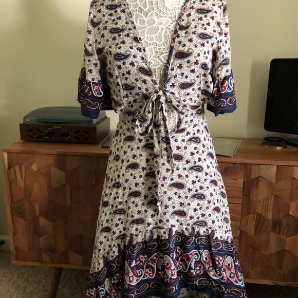 Cupshe Paisley High low Dress - Picture 7 of 8